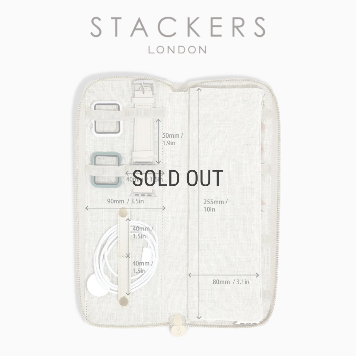 画像10: 【STACKERS】スマートウォッチ オーガナイザー  リネン・オートミール　Smart Watch Organiser  Linen/Oatmeal  スタッカーズ 　イギリス　ロンドン (10)