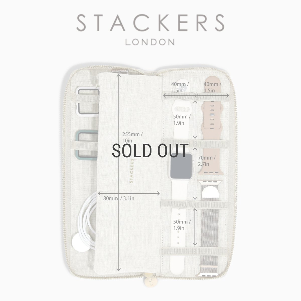 画像11: 【STACKERS】スマートウォッチ オーガナイザー  リネン・オートミール　Smart Watch Organiser  Linen/Oatmeal  スタッカーズ 　イギリス　ロンドン (11)