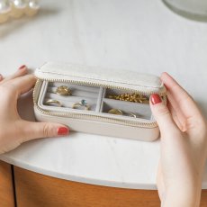 画像13: 【STACKERS】トラベル ジュエリーボックス M  Travel M リネン・オートミール　Linen/Oatmeal スタッカーズ  ロンドン　UK (13)