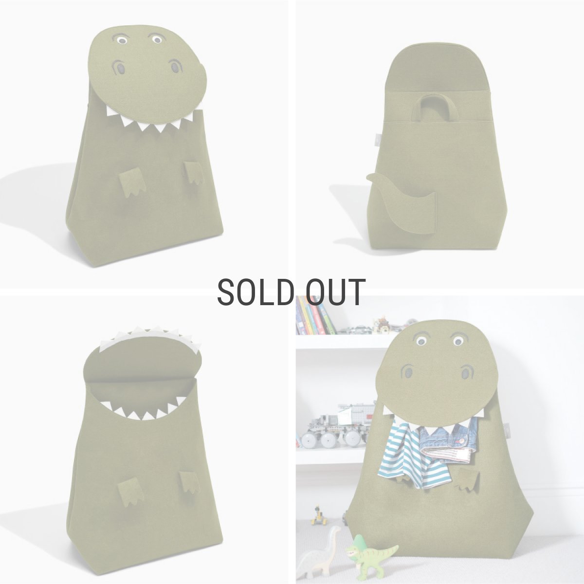 画像7: 【STACKERS】収納バスケット テリー Tレックス  Terry T-Rex  Little Stackers リトルスタッカーズ Laundry Storage Basket  スタッカーズ (7)