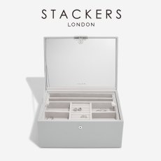 画像9: 【STACKERS】ラグジュアリークラシック ボックス  Luxury Classic Box　 TwoTone  ペブルグレー　Pebble Gray   ジュエリーボックス　スタッカーズ　ロンドン　イギリス (9)