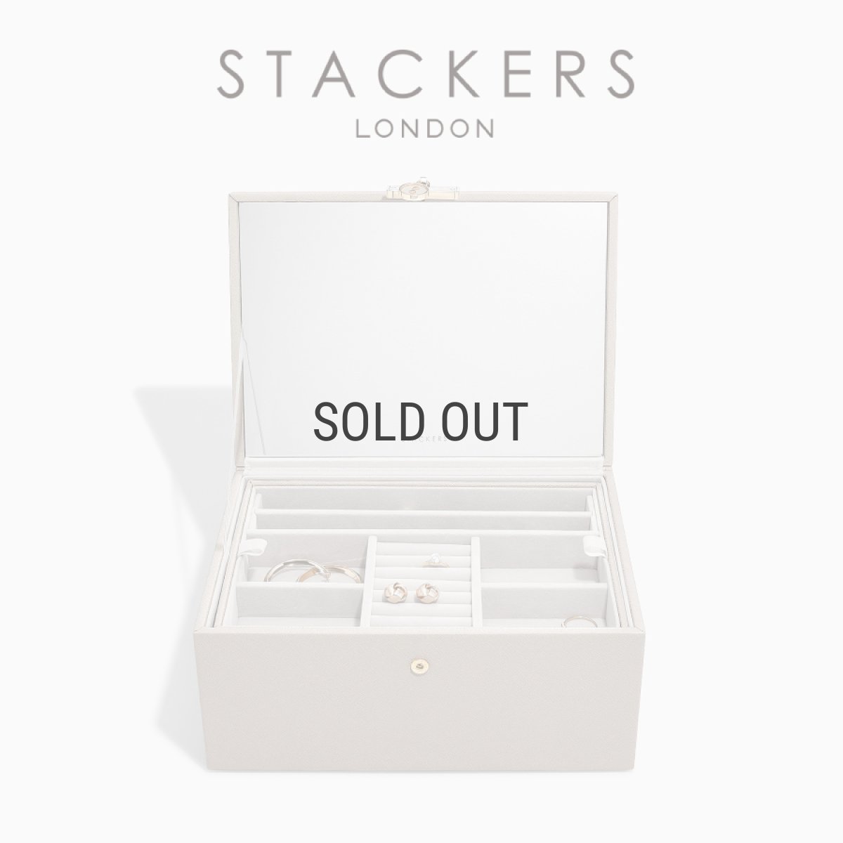 画像9: 【STACKERS】ラグジュアリークラシック ボックス  Luxury Classic  Box   TwoTone  トープ　Taupe   ジュエリーボックス　スタッカーズ　ロンドン　イギリス (9)