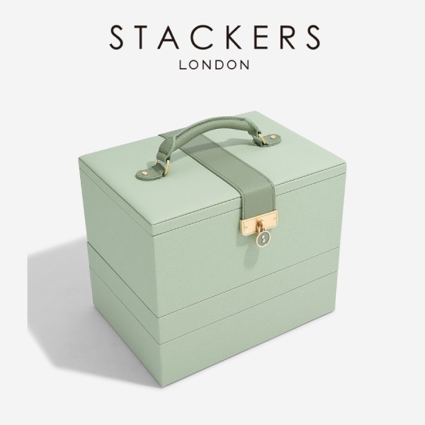 STACKERS ジュエリーボックス　3段　グリーン STACKERS】ラグジュアリークラシック ボックス Luxury Classic Box