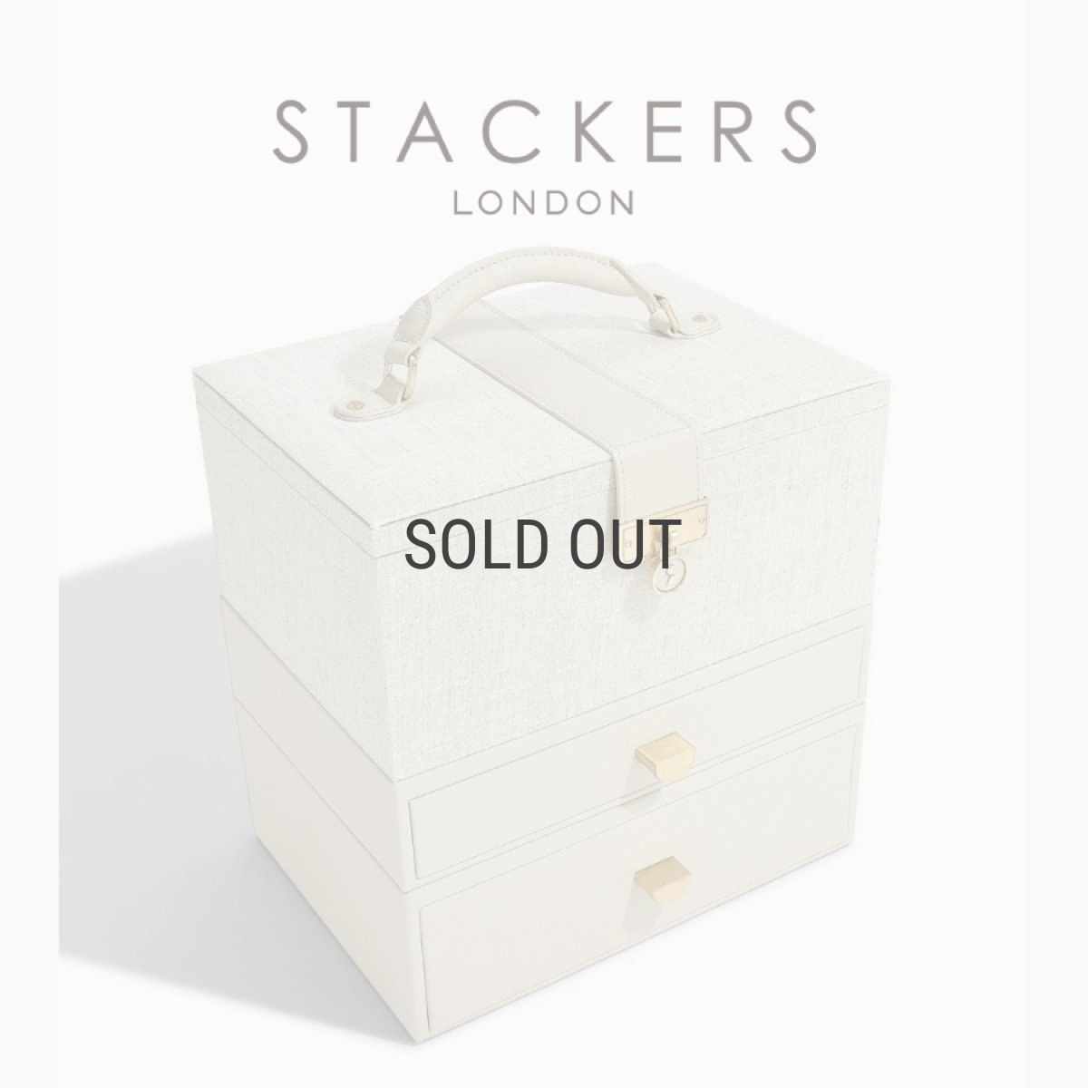 画像13: 【STACKERS】ラグジュアリークラシック ボックス  Luxury Classic  Box 　TwoTone　リネン・オートミール　Linen/Oatmeal 　ジュエリーボックス　スタッカーズ　ロンドン　イギリス (13)