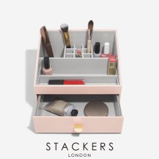 画像1: 【STACKERS】メイクアップ　オーガナイザー  ブラッシュ　ピンク　Blush Pink 引き出し　スタッカーズ (1)