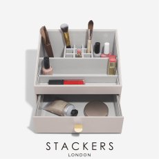 画像1: 【STACKERS】メイクアップ　オーガナイザー  トープ　グレージュ　Taupe 引き出し　スタッカーズ (1)