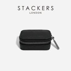 画像2: 【STACKERS】メンズ　トラベルS 　Cufflink Box　カフスボックス　Black Pebble 　ブラックペブル　スタッカーズ (2)