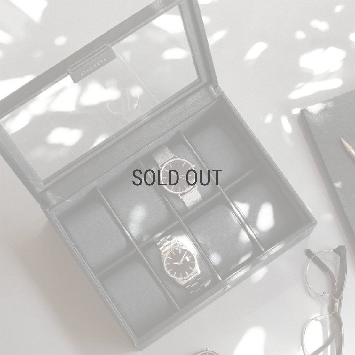 画像10: 【STACKERS】メンズ  腕時計　８ピース　ウォッチ ボックス 8 Piece Watch Box 　スムースブラック Smooth Black  スタッカーズ (10)