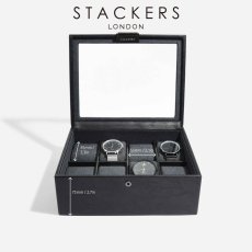 画像11: 【STACKERS】メンズ  腕時計　８ピース　ウォッチ ボックス 8 Piece Watch Box 　スムースブラック Smooth Black  スタッカーズ (11)