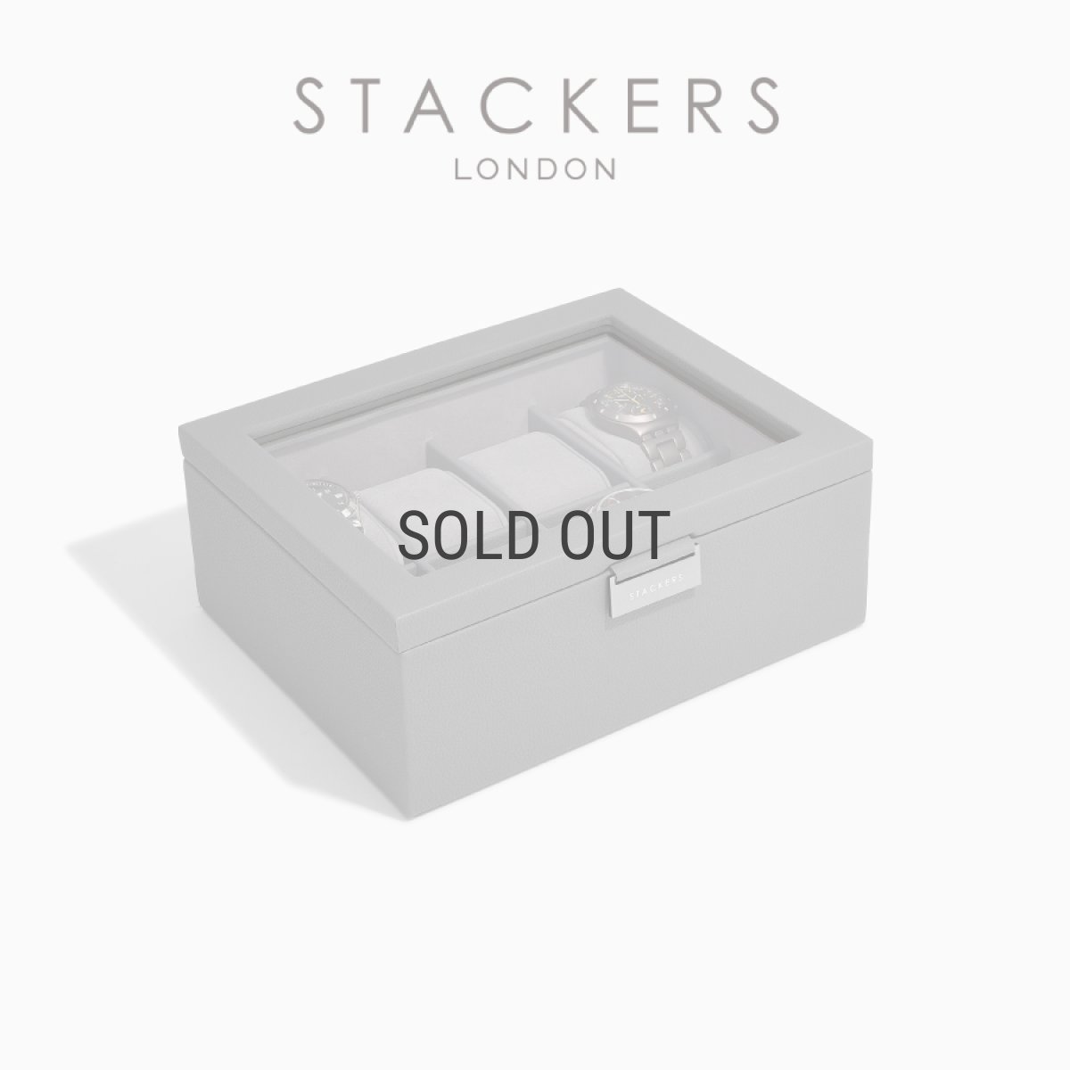 画像2: 【STACKERS】メンズ  腕時計　８ピース　ウォッチ ボックス 8 Piece Watch Box 　スレートグレー SlateGrey  スタッカーズ　イギリス　ロンドン (2)