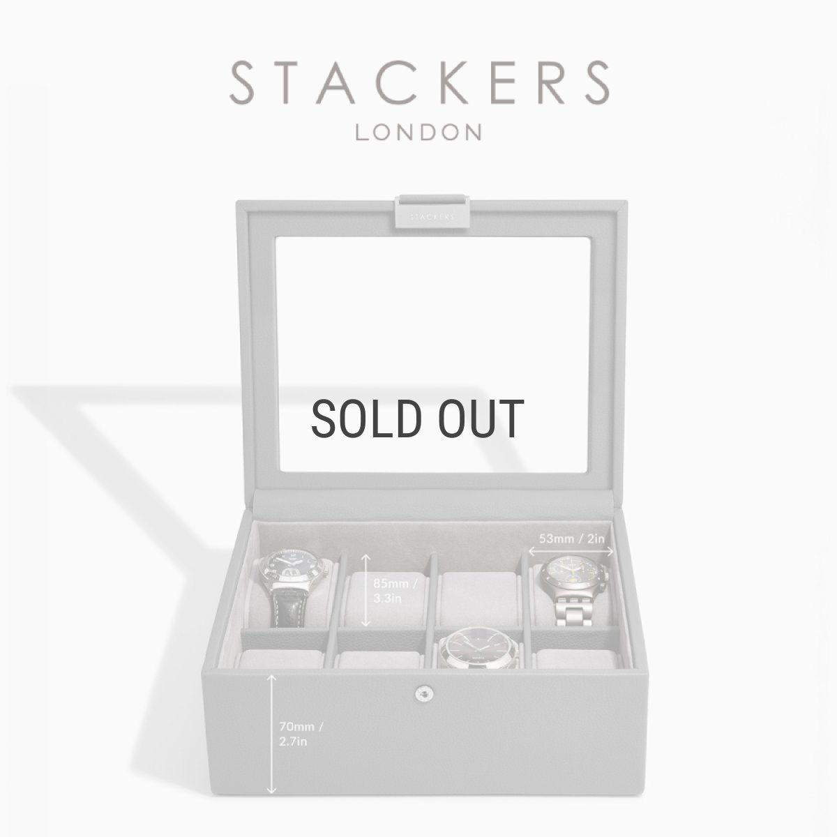 画像11: 【STACKERS】メンズ  腕時計　８ピース　ウォッチ ボックス 8 Piece Watch Box 　スレートグレー SlateGrey  スタッカーズ　イギリス　ロンドン (11)
