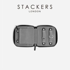 画像1: 【STACKERS】コンパクトジュエリーロール 　メンズ　 ブラック Black 　Men’s  Compact Jewellery Roll　スタッカーズ 　ロンドン (1)