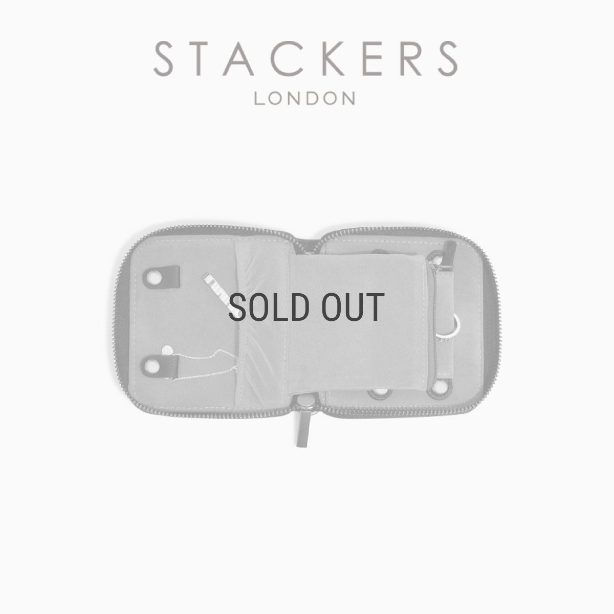 画像2: 【STACKERS】コンパクトジュエリーロール 　メンズ　 ブラック Black 　Men’s  Compact Jewellery Roll　スタッカーズ 　ロンドン (2)