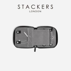 画像2: 【STACKERS】コンパクトジュエリーロール 　メンズ　 ブラック Black 　Men’s  Compact Jewellery Roll　スタッカーズ 　ロンドン (2)