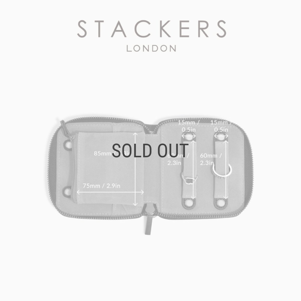 画像11: 【STACKERS】コンパクトジュエリーロール 　メンズ　 ブラック Black 　Men’s  Compact Jewellery Roll　スタッカーズ 　ロンドン (11)