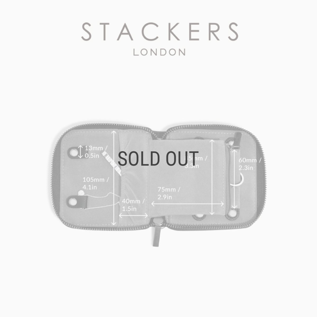 画像12: 【STACKERS】コンパクトジュエリーロール 　メンズ　 ブラック Black 　Men’s  Compact Jewellery Roll　スタッカーズ 　ロンドン (12)