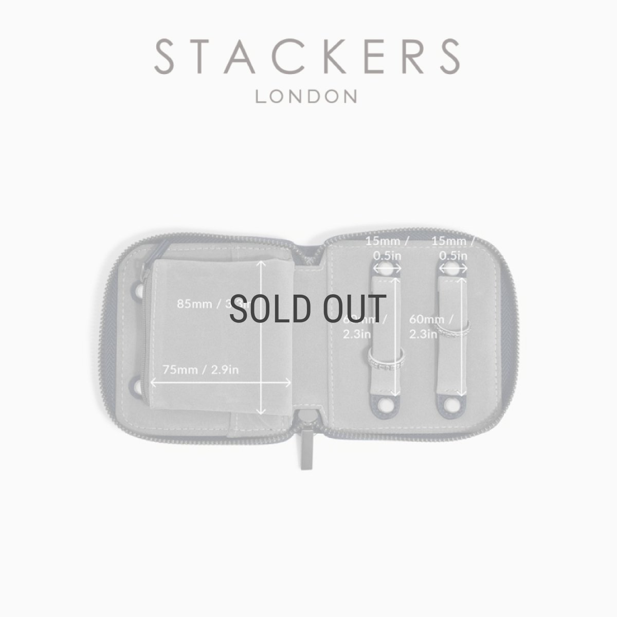 画像10: 【STACKERS】コンパクトジュエリーロール 　メンズ　  ネイビーペブル　Navy Pebble　Men’s  Compact Jewellery Roll　スタッカーズ 　ロンドン (10)