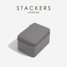 画像2: 【STACKERS】メンズ ラージ ジップ ウォッチ ボックス Men's Large Zipped Watch Box スレート グレー Slate Grey スタッカーズ (2)