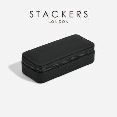 画像2: 【STACKERS】トラベル ジュエリーボックス M メンズ Men's ブラック ペブル Black Pebble スタッカーズ (2)