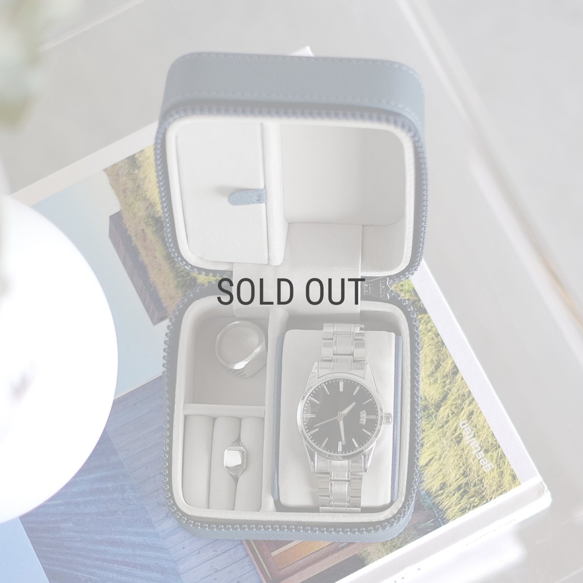画像14: 【STACKERS】 ウォッチ&ジュエリーボックス  (スクエア) 　ブルーキャンバス メンズ  Blue Canvas  Watch & Jewellery box  スタッカーズ ロンドン　UK (14)