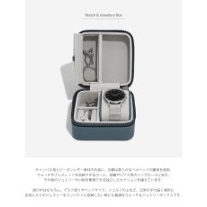 画像3: 【STACKERS】 ウォッチ&ジュエリーボックス Watch & Jewellery box ブルーキャンバス Blue Canvas スタッカーズ ロンドン (3)