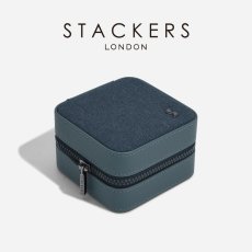画像11: 【STACKERS】 ウォッチ&ジュエリーボックス Watch & Jewellery box ブルーキャンバス Blue Canvas スタッカーズ ロンドン (11)