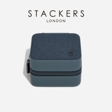 画像10: 【STACKERS】 ウォッチ&ジュエリーボックス Watch & Jewellery box ブルーキャンバス Blue Canvas スタッカーズ ロンドン (10)