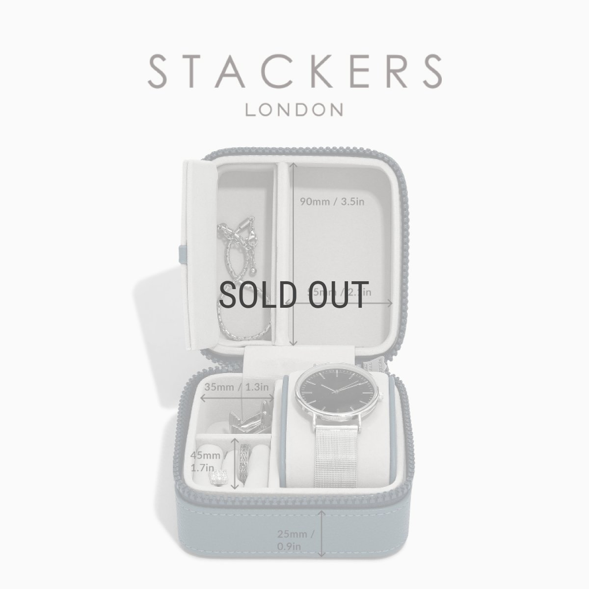 画像12: 【STACKERS】 ウォッチ&ジュエリーボックス  (スクエア) 　ブルーキャンバス メンズ  Blue Canvas  Watch & Jewellery box  スタッカーズ ロンドン　UK (12)