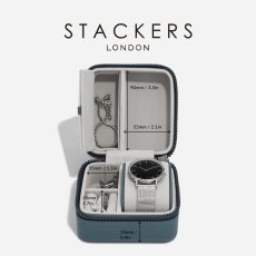 画像12: 【STACKERS】 ウォッチ&ジュエリーボックス Watch & Jewellery box ブルーキャンバス Blue Canvas スタッカーズ ロンドン (12)