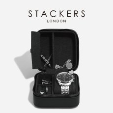 画像1: 【STACKERS】 ウォッチ&ジュエリーボックス（スクエア） Watch & Jewellery box ブラックフルーテッド Black Fluted スタッカーズ ロンドン (1)