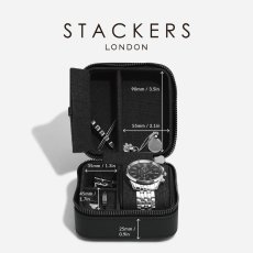 画像13: 【STACKERS】 ウォッチ&ジュエリーボックス（スクエア） Watch & Jewellery box ブラックフルーテッド Black Fluted スタッカーズ ロンドン (13)