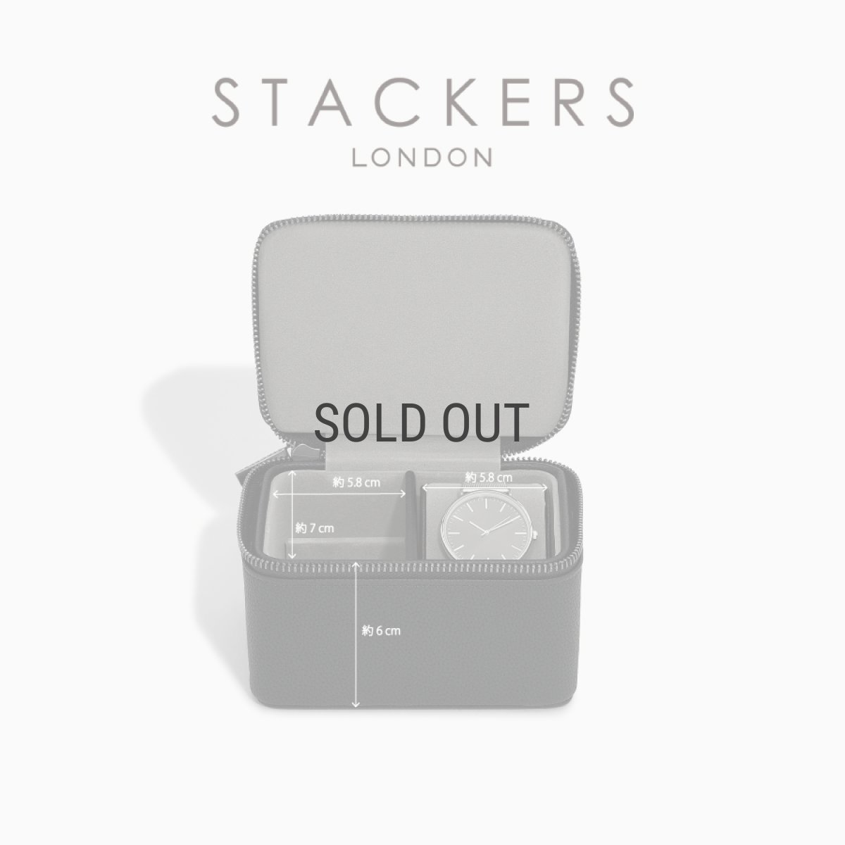 画像13: 【STACKERS】メンズ ウォッチ＆カフスボックス Watch＆Cufflink Box ブラック ペブル Black Pebbleスタッカーズ　イギリス　ロンドン (13)
