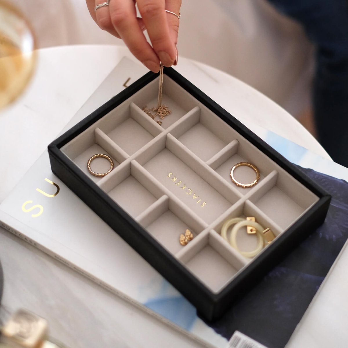 画像11: 【STACKERS】ミニ ジュエリーボックス 11sec 11個仕切り ブラック Black スタッカーズ イギリス ロンドン (11)