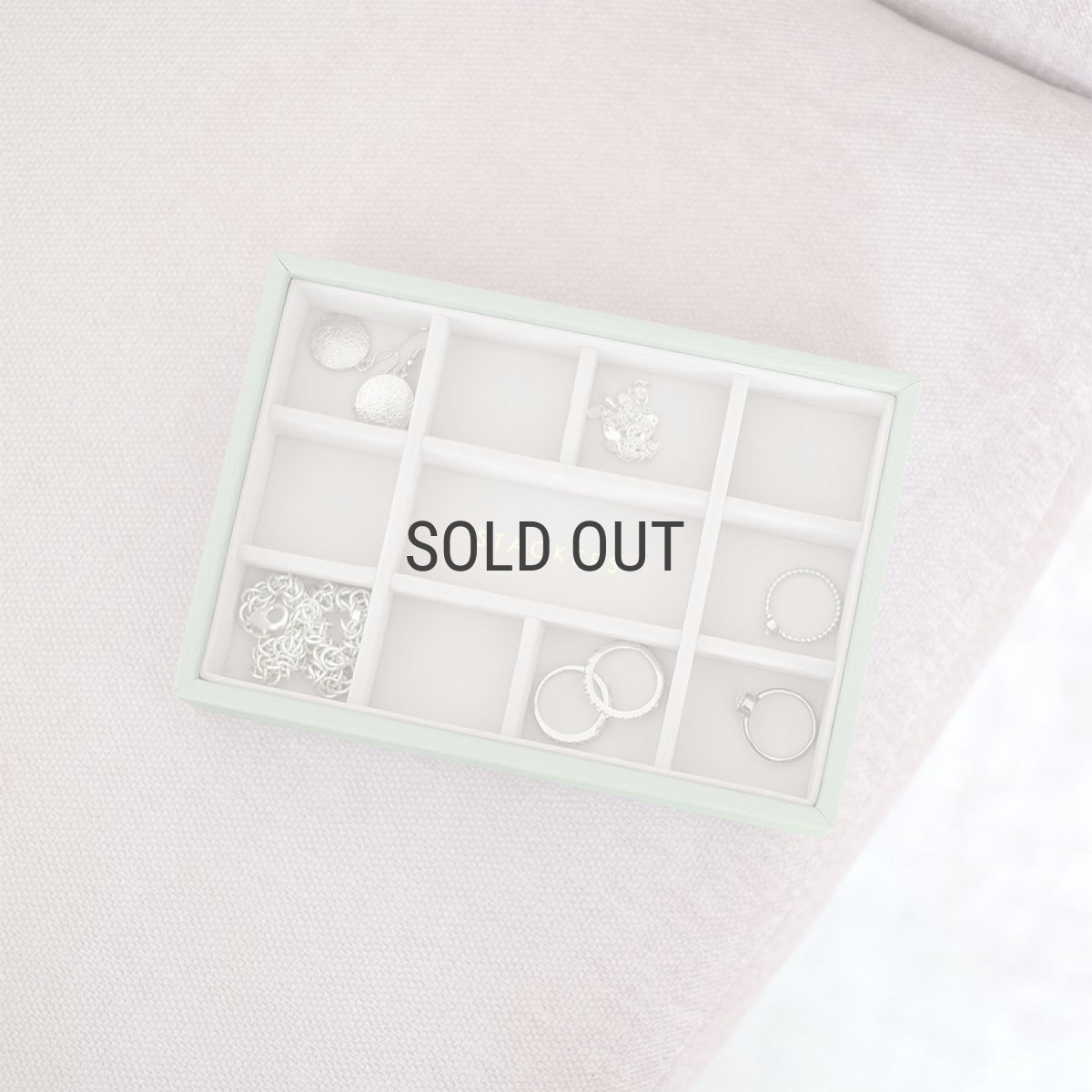 画像11: 【STACKERS】ミニ ジュエリーボックス 11sec  11個仕切り セージグリーン SageGreen スタッカーズ イギリス ロンドン (11)