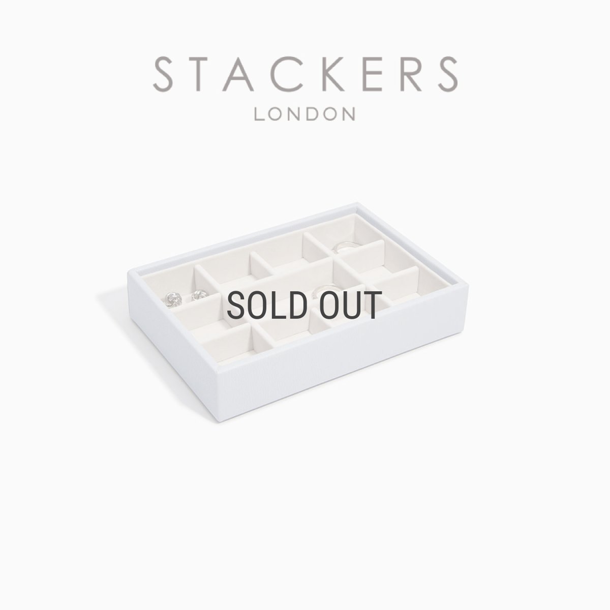 画像2: 【STACKERS】ミニ ジュエリーボックス 11sec 11個仕切り ラベンダー Lavender スタッカーズ イギリス ロンドン (2)