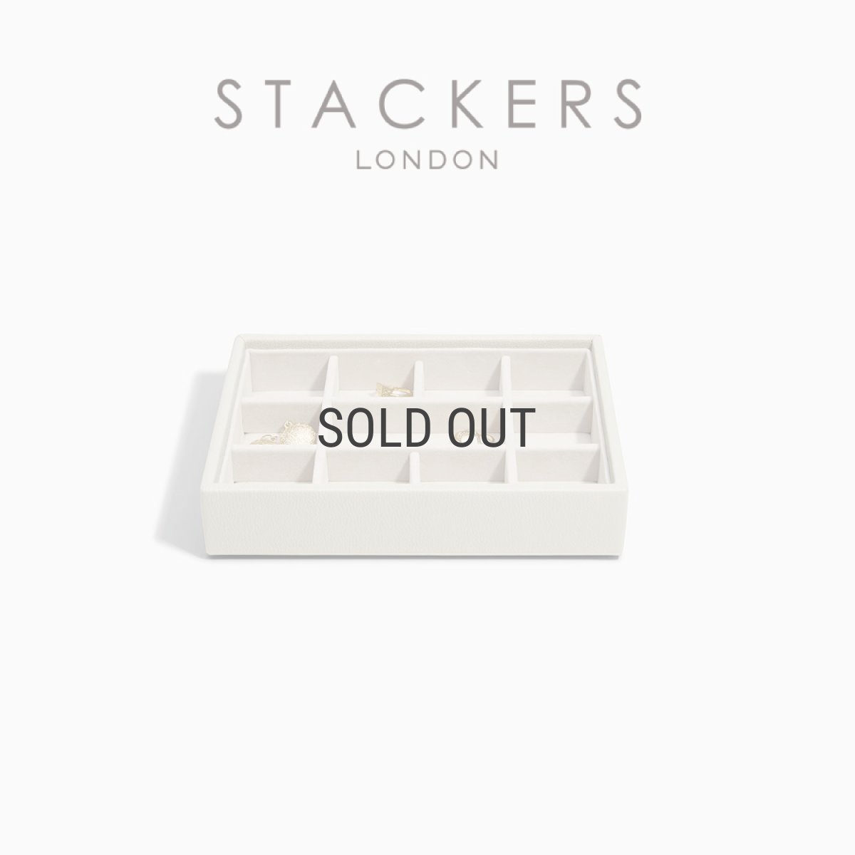 画像1: 【STACKERS】ミニ ジュエリーボックス 11sec  11個仕切り オートミール Oatmeal スタッカーズ イギリス ロンドン (1)