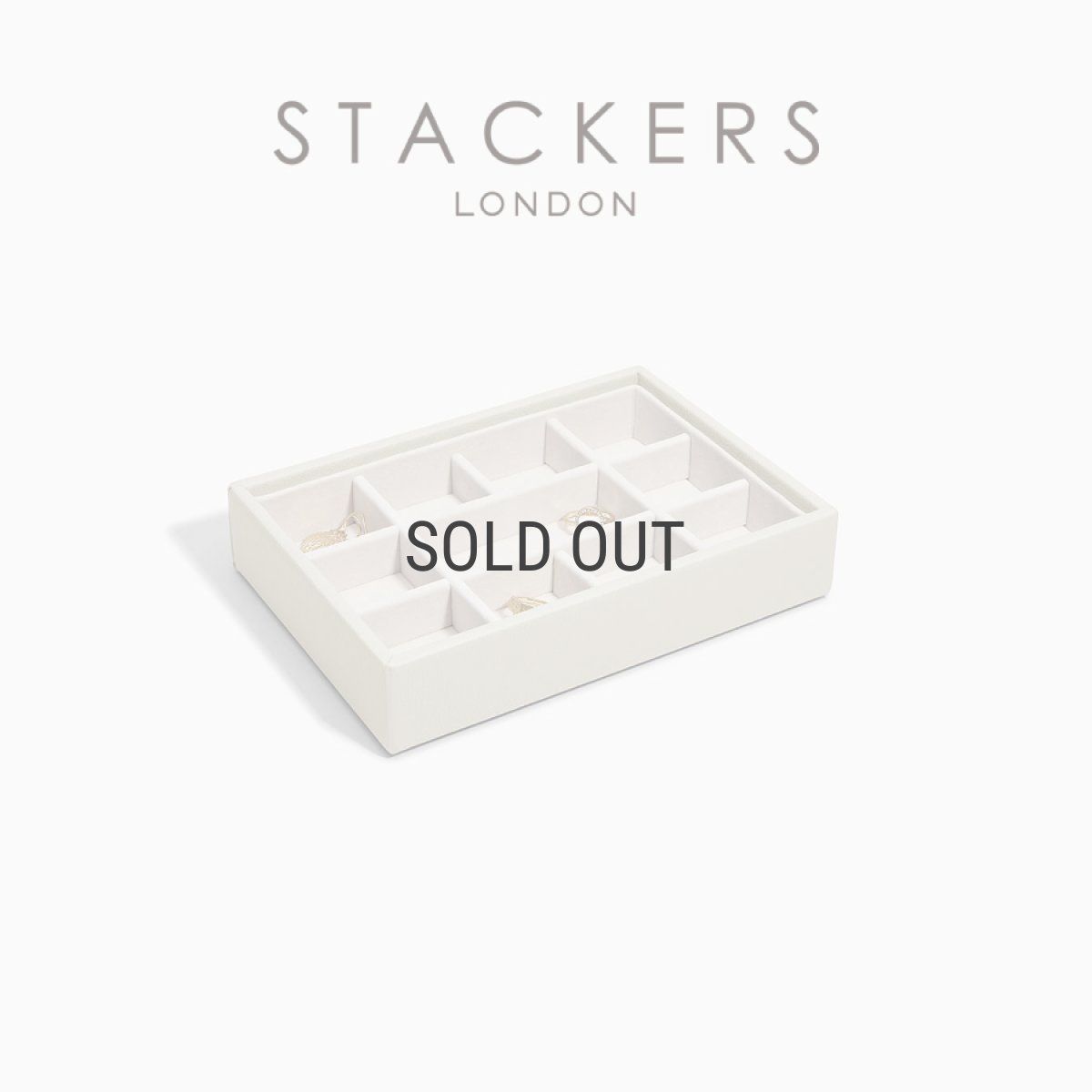 画像2: 【STACKERS】ミニ ジュエリーボックス 11sec  11個仕切り オートミール Oatmeal スタッカーズ イギリス ロンドン (2)