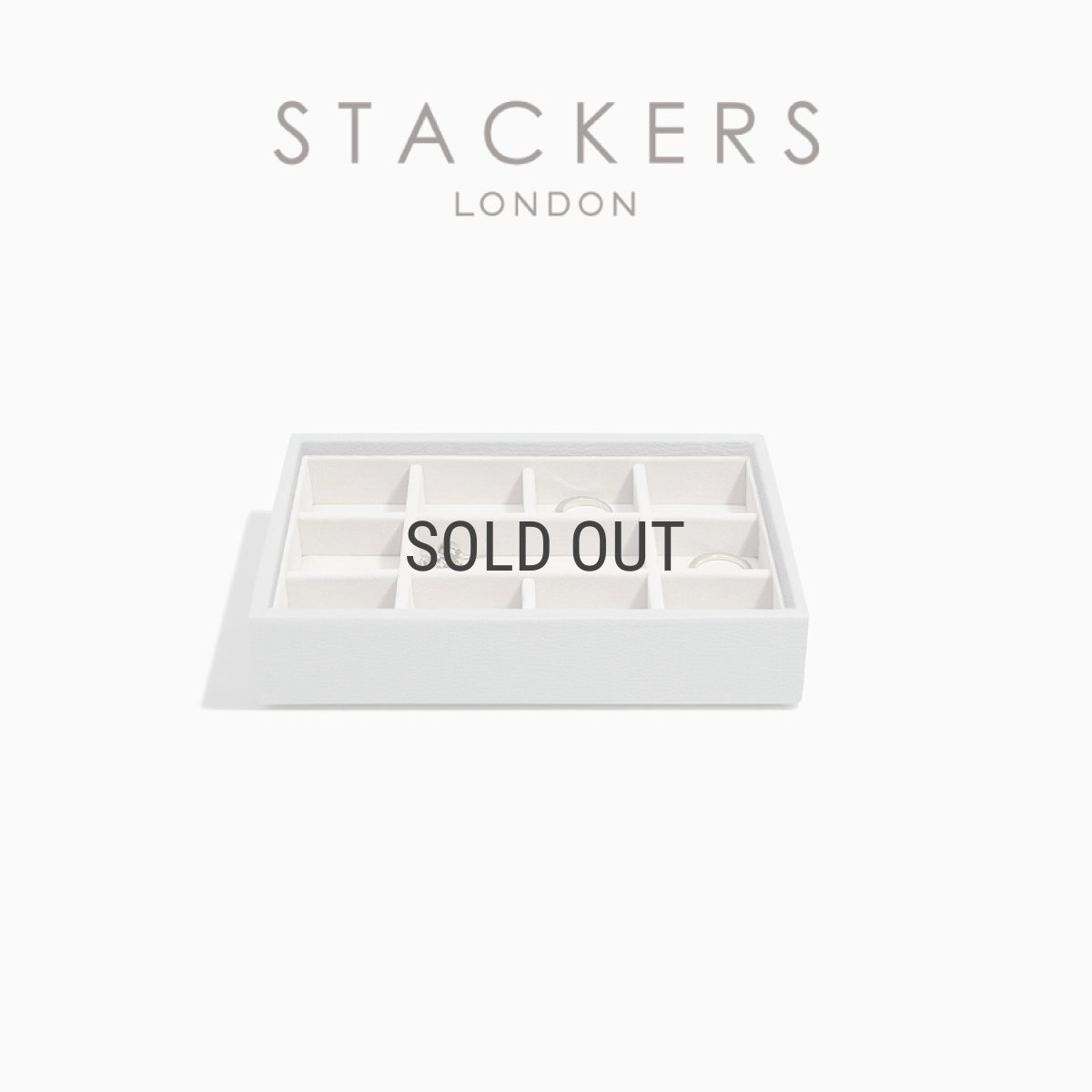 画像1: 【STACKERS】ミニ ジュエリーボックス 11sec  11個仕切り ペブルグレー PebbleGrey 　スタッカーズ ロンドン　イギリス  (1)