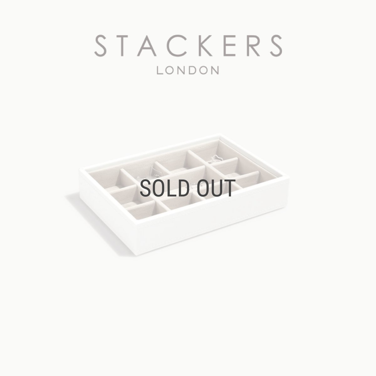 画像2: 【STACKERS】ミニ ジュエリーボックス 11sec  11個仕切り ホワイト White スタッカーズ イギリス ロンドン (2)