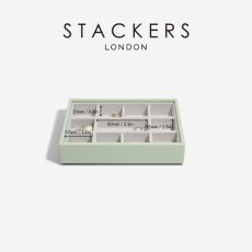画像10: 【STACKERS】ミニ ジュエリーボックス 11sec  11個仕切り セージグリーン SageGreen スタッカーズ イギリス ロンドン (10)