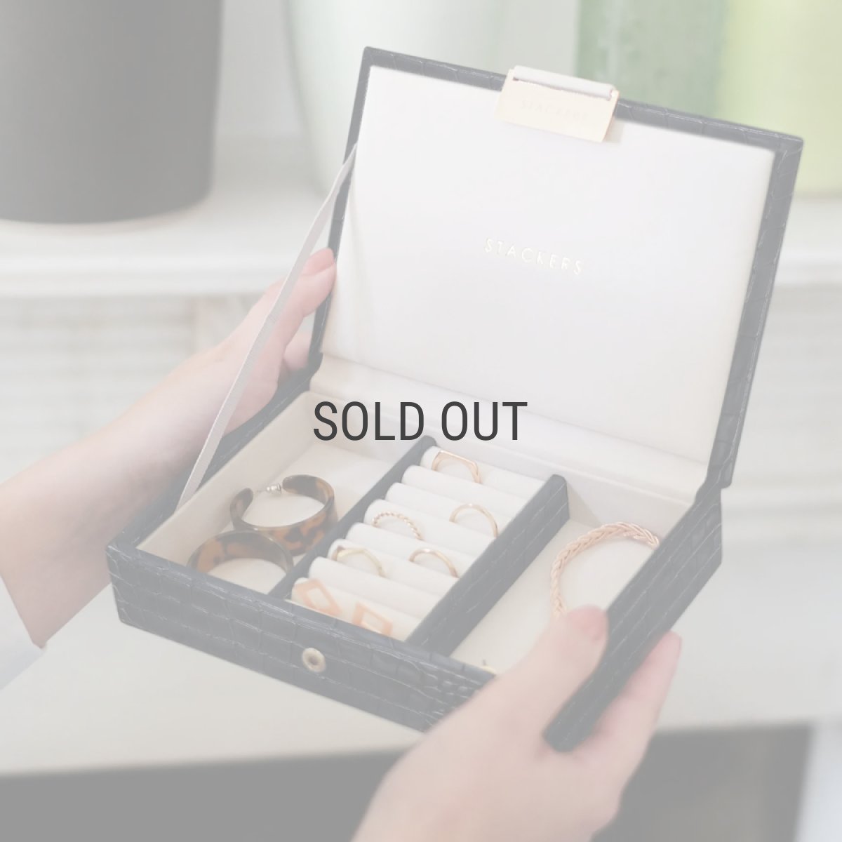 画像13: 【STACKERS】ミニ ジュエリーボックス Lid リッド ネイビークロコ Navy Croc スタッカーズ ロンドン イギリス (13)