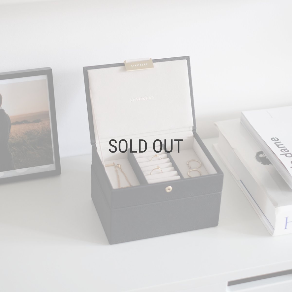 画像4: 【STACKERS】ミニ ジュエリーボックス Lid リッド （蓋付ケース）ブラック Black スタッカーズ ロンドン イギリス (4)