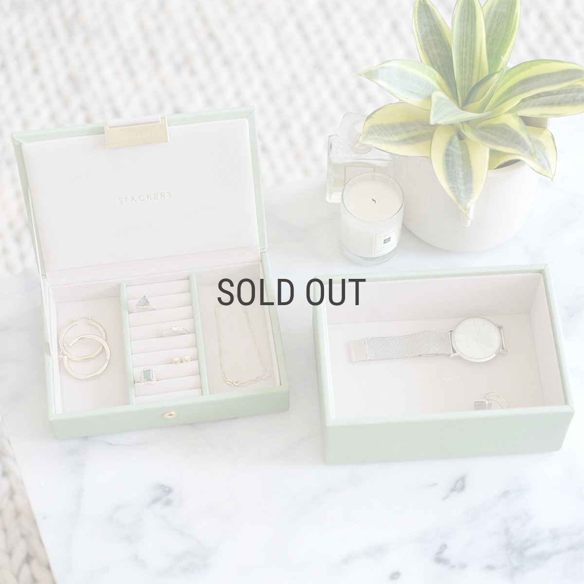 画像3: 【STACKERS】ミニ ジュエリーボックス Lid （蓋付ケース）リッド セージ グリーン SageGreen スタッカーズ ロンドン イギリス (3)