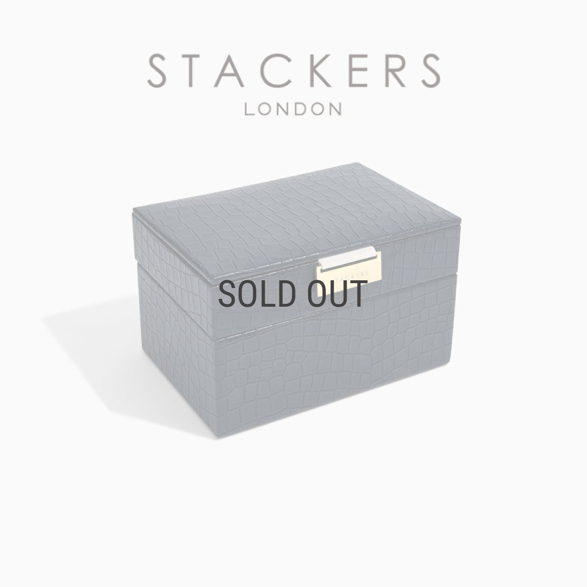 画像2: 【STACKERS】ミニ ジュエリーボックス 選べる2個セット 2set  ネイビークロコ Navy Croc スタッカーズ　イギリス　ロンドン (2)