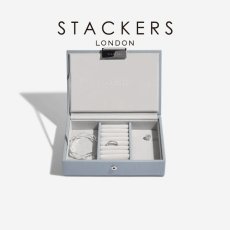 画像1: 【STACKERS】ミニ ジュエリーボックス Lid ダスキーブルー DuskyBlue スタッカーズ ロンドン イギリス (1)