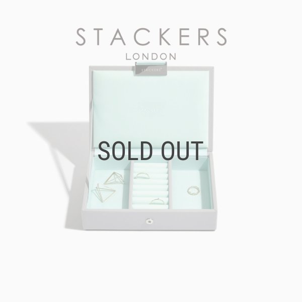 STACKERS】ミニ ジュエリーボックス Lid リッド （蓋付ケース）グレー