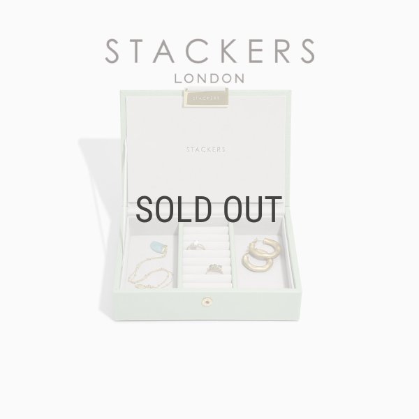 STACKERS】ミニ ジュエリーボックス Lid （蓋付ケース）リッド セージ