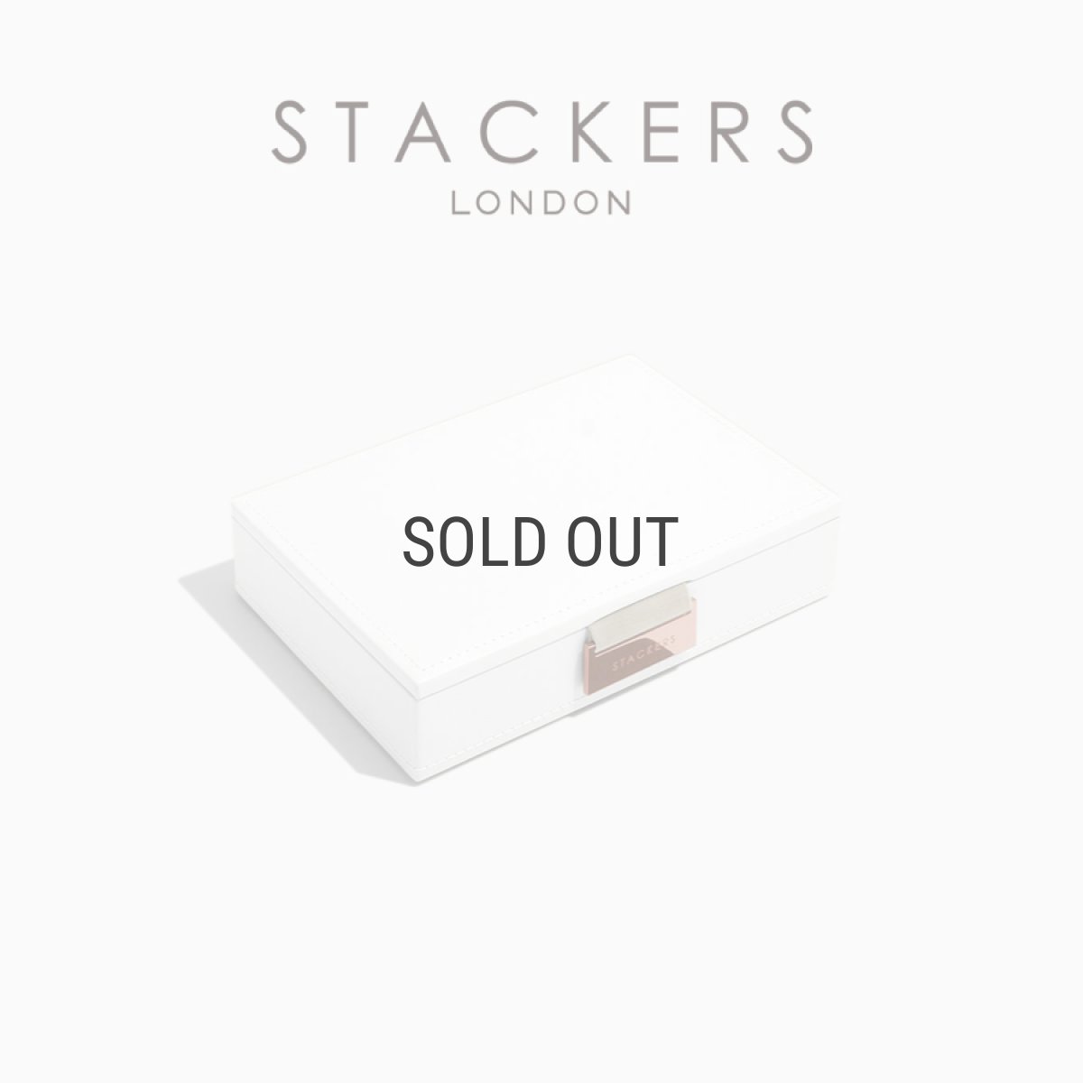 画像2: 【STACKERS】ミニ ジュエリーボックス Lid リッド　ホワイト&ローズゴールド White & Rosegold スタッカーズ ロンドン イギリス (2)