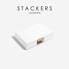 画像2: 【STACKERS】ミニ ジュエリーボックス Lid　ホワイト&ローズゴールド White & Rosegold スタッカーズ ロンドン イギリス (2)