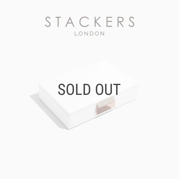 STACKERS】ミニ ジュエリーボックス Lid リッド ホワイト&ローズ